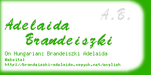 adelaida brandeiszki business card